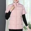 Женский хлопковый жилет с коротким рукавом, куртка, зимний кардиган, теплое свободное пальто, дизайнерская одежда, утолщение, размер больше