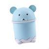 Desk Trash Can Wastebasket Creative Cartoon for Kids with Flip Lid Waste Paper Bin