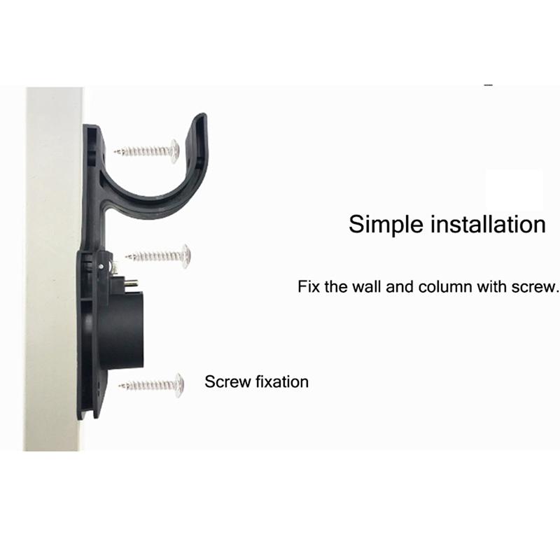 Electric car vehicle ev charger cable holder for gbt assecorios wallbox plug holder wall-mount with lock