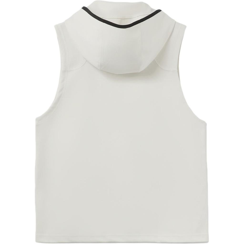 Li Ning Sports Basketball Series CJ Rose City Повседневная толстовка без рукавов с капюшоном Мужская толстовка Cloud-White AWDRA91-2