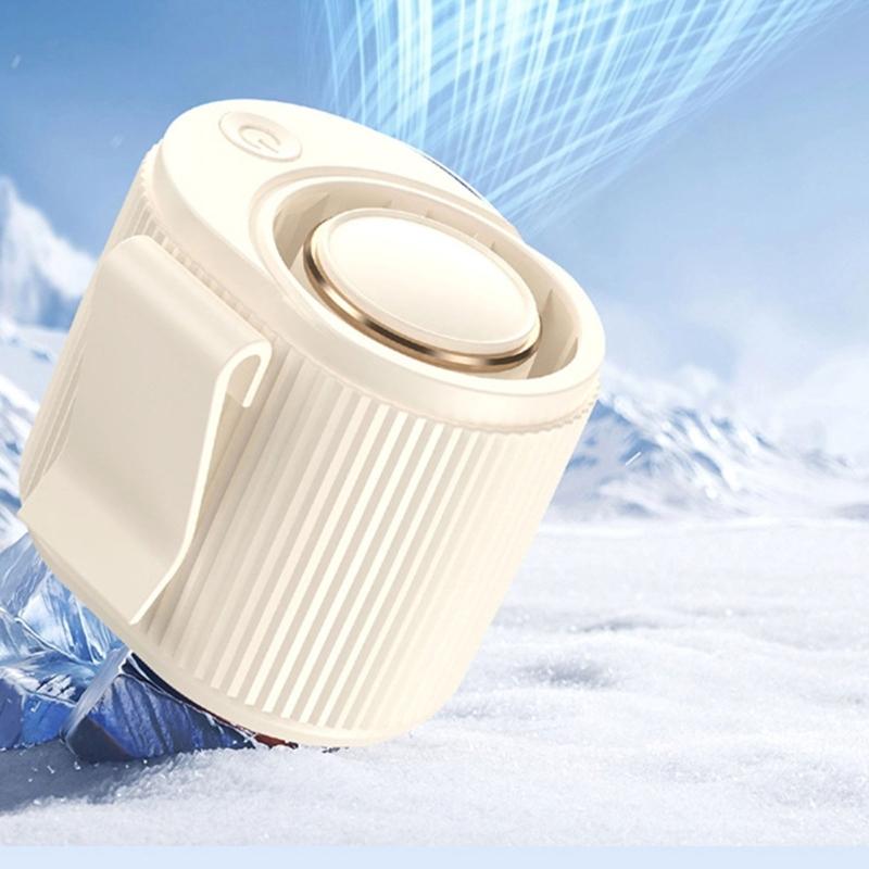 Портативный поясной вентилятор для охлаждения USB-перезаряжаемый вентилятор на ремне Практичный гаджет для охлаждения для походов, путешествий и повседневного использования