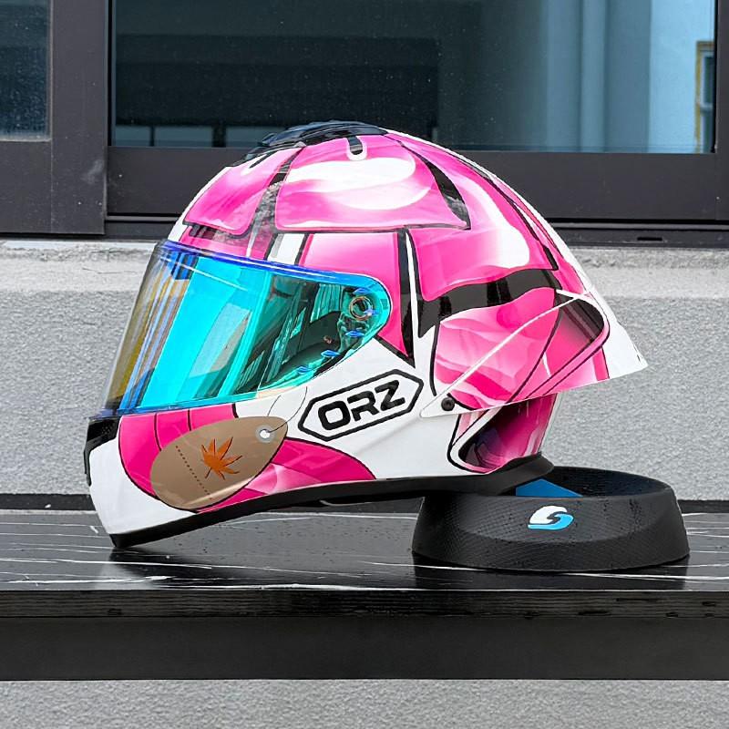 Full Face Motorcycle Helmet With Single Visor Large Rear Wing Bluetooth Slot All Season Use Men Women
