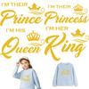 Letter Patch Gold Princess Queen Parches Ropa Diy Heat Transfer Clothes Stickers Patches For Clothing Thermal Press