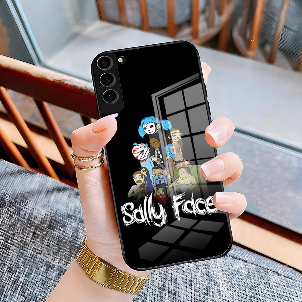 Чехол для телефона игры S-Sally Face для Samsung S26 S25 Plus S20 S20 Plus S22 Ultra S23 FE S21 Plus S21 Ultra Стеклянная крышка