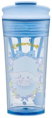 Скейтеровский тамблер с клапаном и памятью Sanrio Cinnamoroll Плюшевый шейкер-обнимашка, 420 мл, Палочка, PTBFS4-A