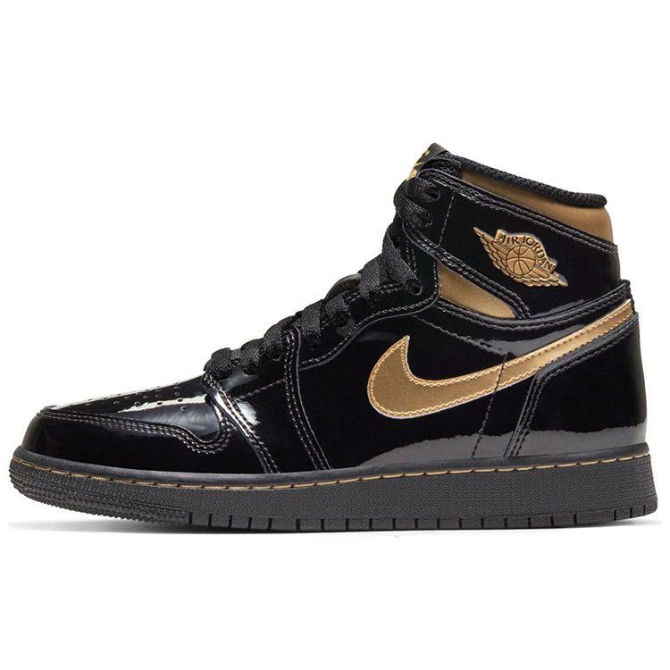 Air Jordan 1 Retro High OG Черный Металлик Золотой GS 575441-032