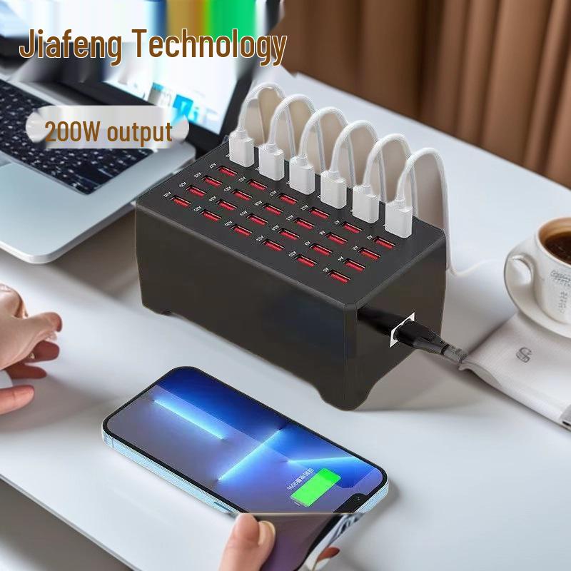 Высокомощная USB многопортовая зарядная станция: 10, 15, 20, 25, 30, 40 портов для мобильных устройств