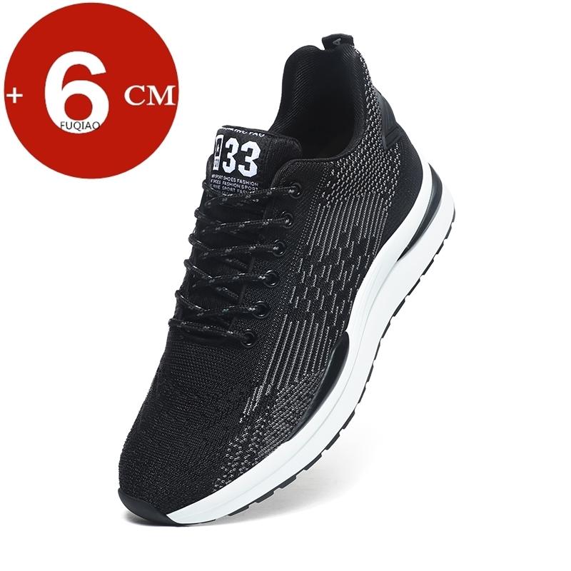 Fashion Men Heightening Shoes Elevator Shoes Hidden 6CM Height Increase Shoes For Male Casual Breathable Sports Sneakers Taller Men