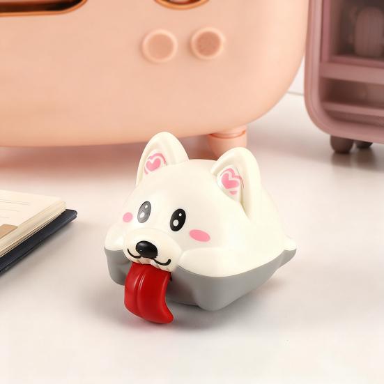 Игрушка для собаки с длинным языком со звуком, снятие стресса, мультяшный щенок, непоседа, брелок, подвеска для рюкзака, интерактивная игрушка с языком, животное, игрушка для снятия стресса