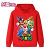 Унисекс Худи Super Mario - Мультяшный Принт, Длинный Рукав, Удобное