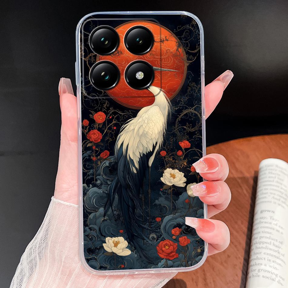 For Xiaomi 15T 14T Pro Phone Case Lovely Fish Patterns Soft TPU Clear Silicone Bumper For Xiaomi 15TPro 14 T Lightweight Funda