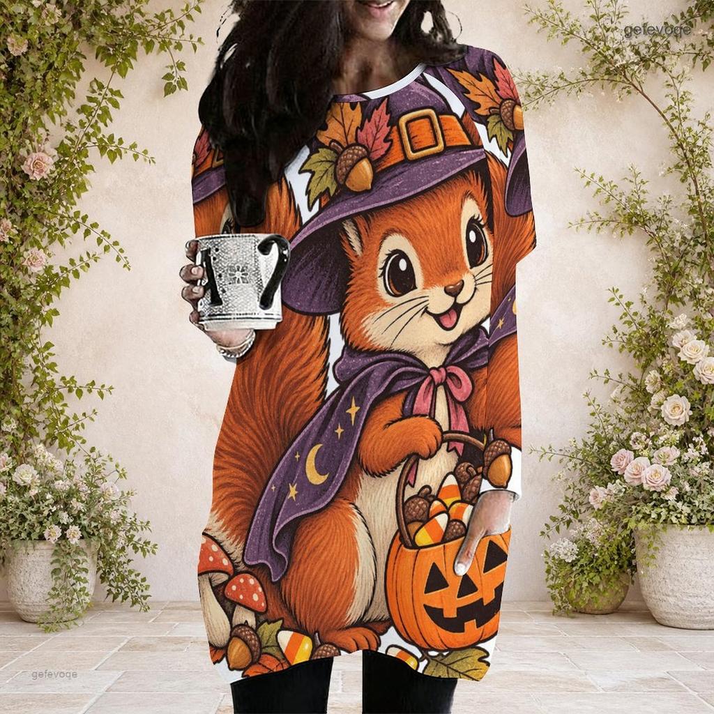 Plus Size Women Oversized Casual Long Sleeve Blouse With Pockets And Cuffed Sleeves