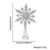 Красивый многослойный рождественский верхушечный декор Снежинки Звезды в красном, золотом, серебряном цвете для праздничного настроения
