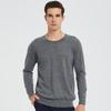 Hengyuanxiang Men's Fine Spun Pure Cashmere Round Neck Sweater