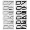 Car Metal D2 D3 D4 D5 D6 D7 Logo Letter Trunk Badge Emblem Decals Sticker For Volvo S40 S60 V40 V50 XC40 XC60 V60 S90 C30 XC90