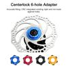 Aluminum Alloy Bicycle Centerlock 6 Hole Adapter Bike Disc Center Lock Hub Conversion 6 Bolt Disc Brake Rotor Cycle