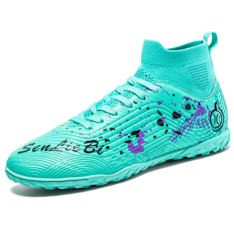 Sneakers Broken Spikes Middle School Student Training Children's Spikes Sports Adult High Top Football Shoes