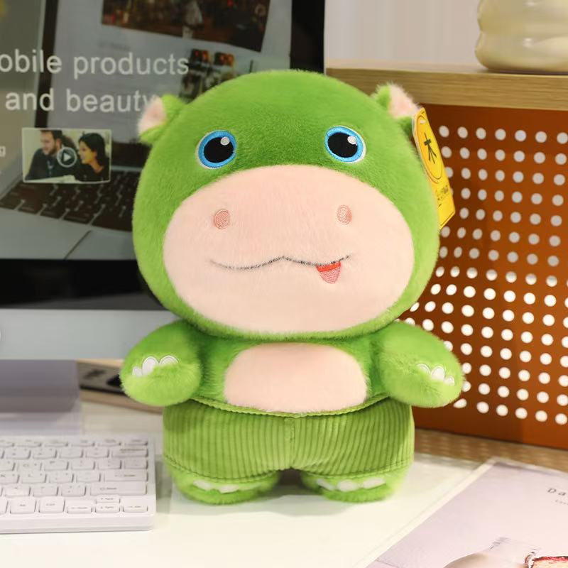Latest Five Elements Kaiyun Hippopotamus Doll Kawaii Stuffed Plush Toy Doll Cartoon Anime Cute Children's Birthday Gift Doll