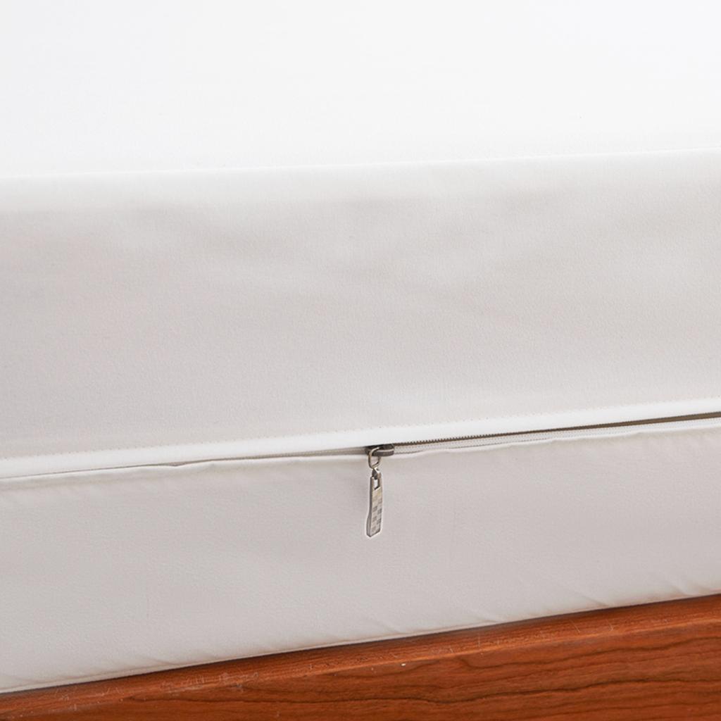 Водонепроницаемый наматрасник на молнии Мягкий и дышащий Бесшумный чехол для матраса для односпальной или двуспальной кровати, размера Квин/Кинг