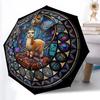 Alpaca Kingdom Glass pattern umbrella, portable and foldable design, 8 ribs, a casual accessory for Halloween, Christmas, and birthday gifts.