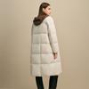Elva' Island Women's Detachable Long-Sleeve Mid-Length Down Jacket