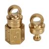 360° Rotation Key Rings Brass Snap Lock Holder Durable Keychain  Outdoor Activities