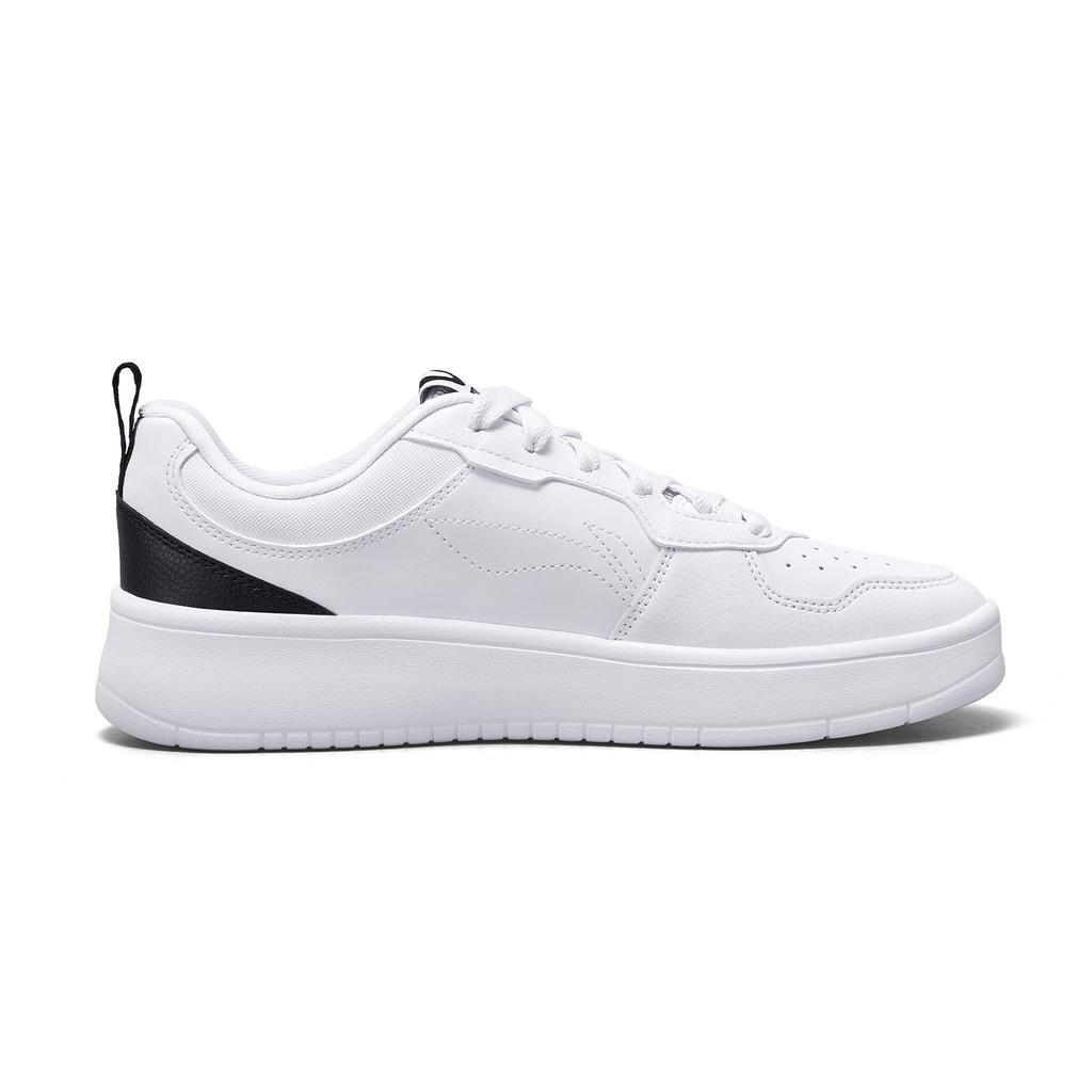 Li Ning Chuyun Versatile Trendy Lightweight Breathable Height Increasing Low Top Skate Shoes Men Sneakers Standard-White AGCV189-2