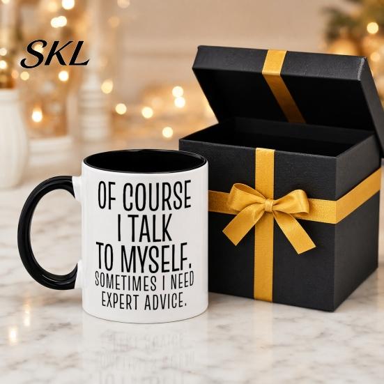 Ergonomic Handle Mug Ceramic Coffee with Handle, Large Capacity Tea Cup for Office Home, Heat Resistant Lead Free Drinking Birthday Holiday Stylish