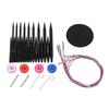 Circular Knitting Needle Set Interchangeable Needles Set with Storage Bag for Crafting Weaving Proje