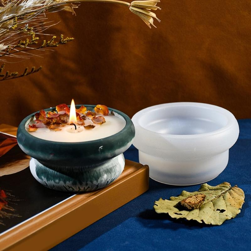 Силиконовые формы для свечей, силиконовые формы для банок, круглая форма, силиконовая текстура, форма для банок, формы для хранения, коробки для хранения для поделок