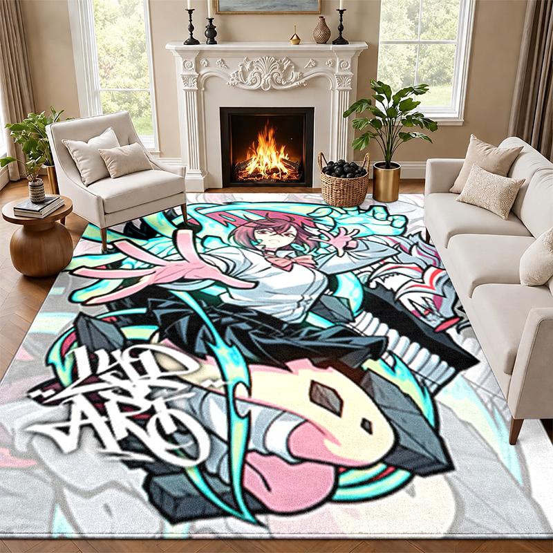 Dandadan Carpet Door Mat for Living Room or Bedroom Protective Mat Under Chair Office Decoration Christmas Gift Birthday Present