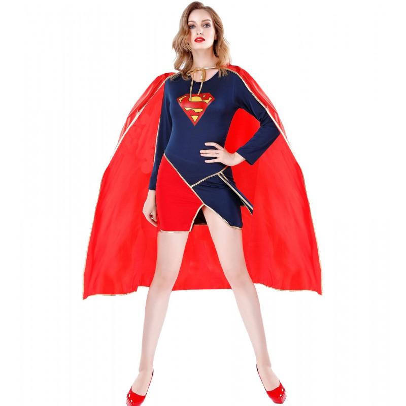 Womens Superhero Costume Halloween Cosplay Outfit Avengers Game Role Play Stage Wear M XL L