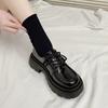 Новые Женские Весенние Черные Туфли на Плоской Платформе Женские Лоферы Слипоны Туфли-лодочки Дизайнерские Повседневные Кожаные Оксфорды