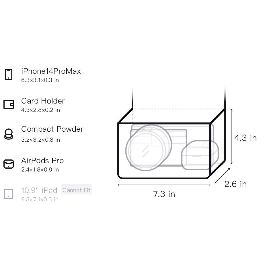 New FILA Polyurethane PU Synthetic Leather Box Bag, Shoulder Bag, Crossbody Bag Extra Small Women's F13W429164FWT