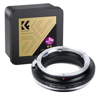 КОНЦЕПТ Адаптер для объективов EOS на Fujifilm GFX Совместим с EF и Fujifilm Прямо из K&F Адаптер EOS-GFX EF-Mount для камер G-Mount. Крепление G