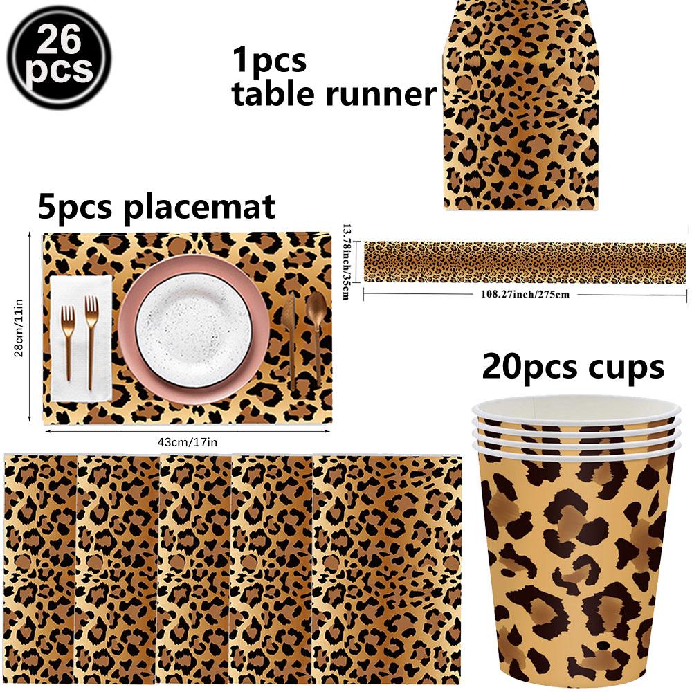 32Inch Leopard Print Number Balloon 0-9 Cheetah Print Foil Balloons for Wild One Safari Birthday Animal Print Party Decorations