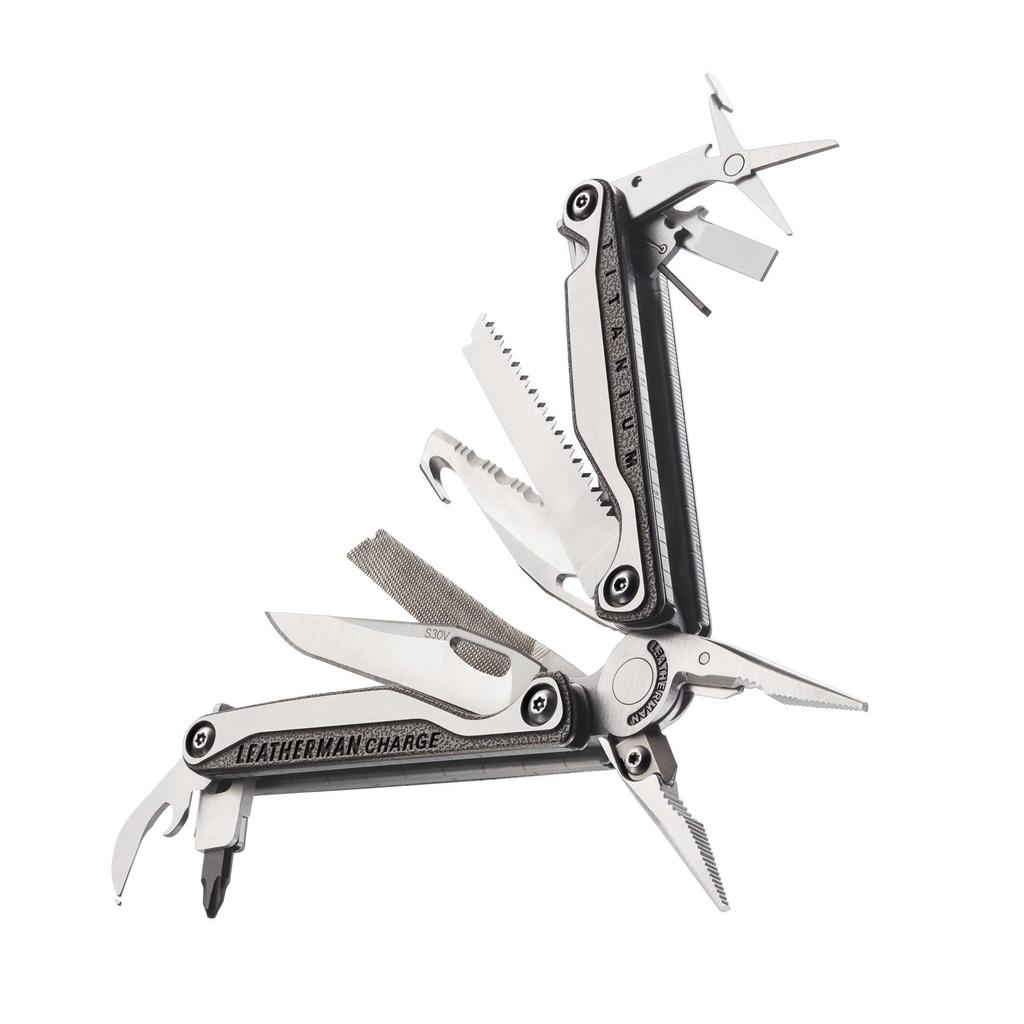 LEATHERMAN Multi Tool CHARGE Plus TTi Stainless Steel with Ballistic Nylon Case [Item]