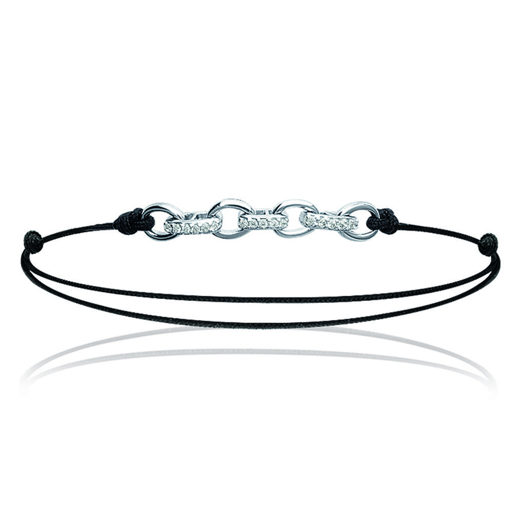 Les Trésors De Lily [J0101] - Silver Bracelet 'Goddess' Silver White - 30x4 Mm