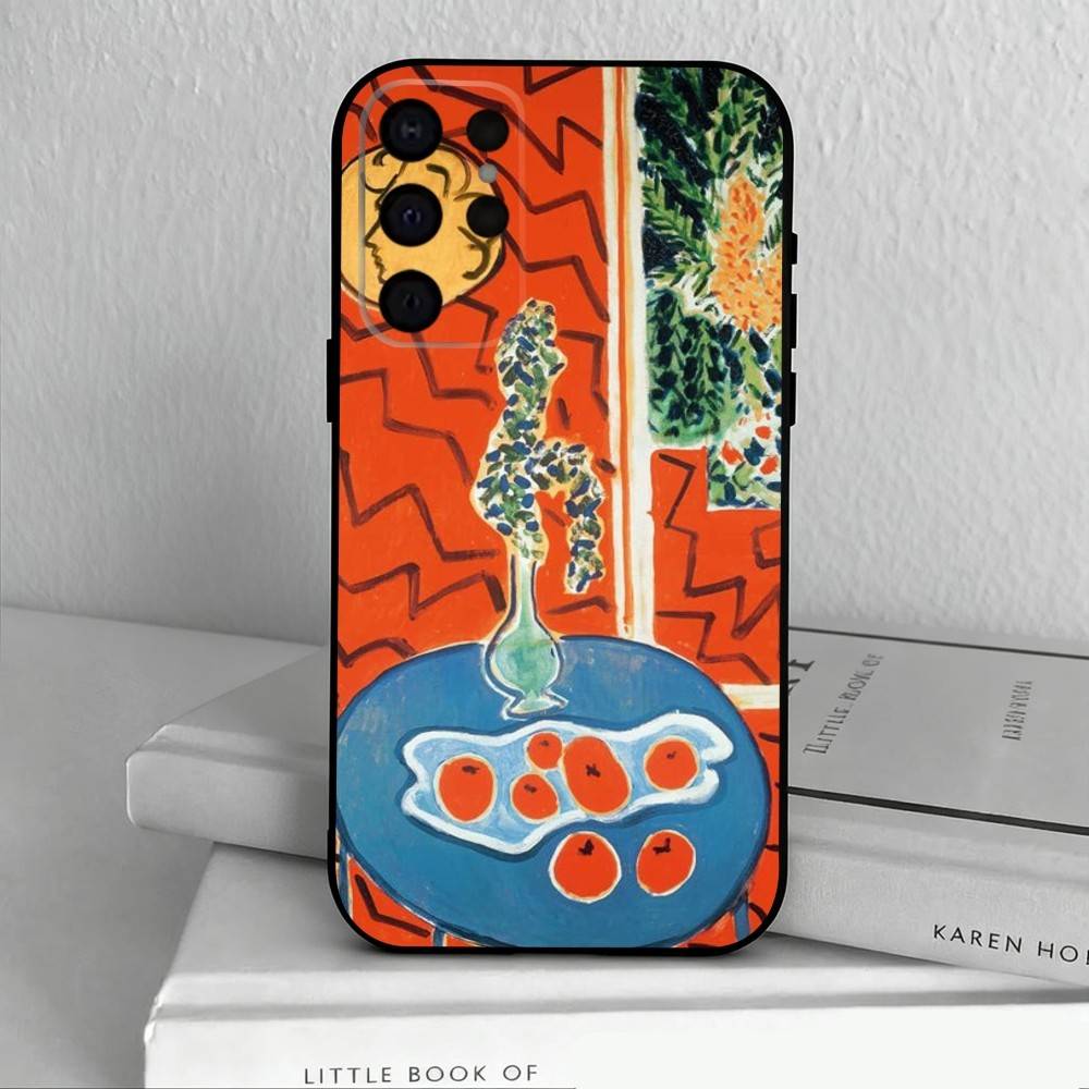 H-Henri M-Matisse Art PaI Phone Case For Samsung S25,S24,S21,S22,S23,S30,Ultra,S20,Plus,Others Soft Black Cover
