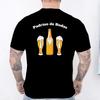 Retro Style Spanish Mens Team Groom Matching Tees Fashion Beer Graphic TShirts Male Wedding Bachelor Party Group Matching Tops