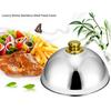 Plate Cover Stainless Cloche Stable Handling And Opening Thickened Stainless Steel For Plates Multi Use Food Cover