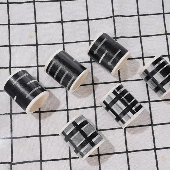 Дорожная лента, черная дорожная дорожка, дорожная лента для автомобиля, миниатюрный декор для кукольного домика, клейкая наклейка без остатков, игрушка для рукоделия для детей