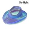 Wireless LED Western Cowboy Hat Light Up Cowboy Hat Disco Bride Pink Cowgirl Hat Concert NightClub Wedding Costumes Accessories