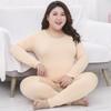 Plus Size Long Women's Thermal Underwear Sets Ladies Winter Warm Base Layers Undershirt for Cold Weather