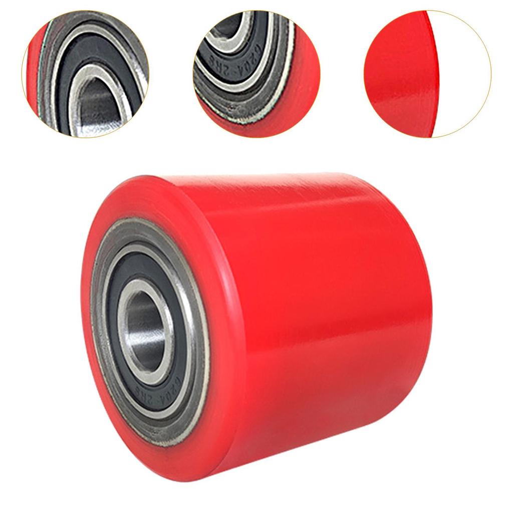 2Pcs Pallet Truck Wheel Sturdy for Pallet Truck Forklift Parts with Bearings Ground Bull Cart CNC Guiding Wheel Forklift Wheels