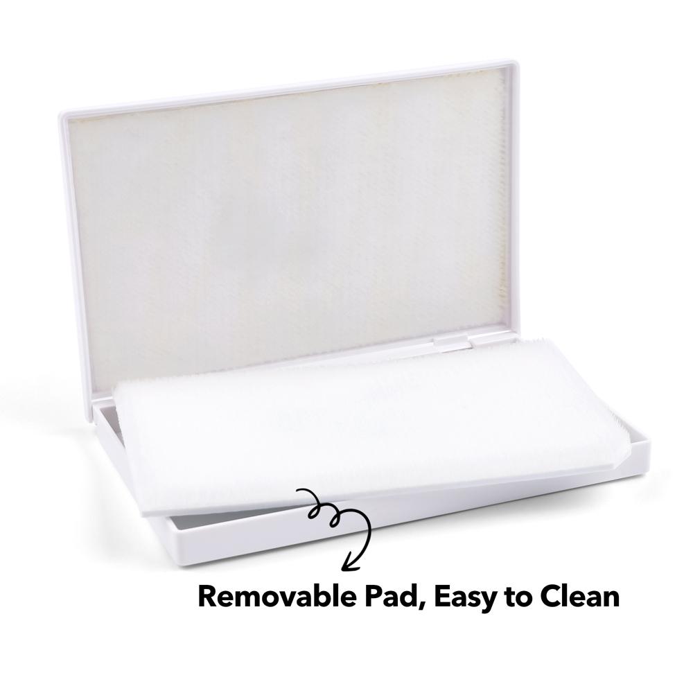 7.3x4.9 дюйма Большая станция для чистки штампов, скраб-пад, инструмент для удаления чернил, подходит для чистящей ткани для штампов, резиновых штампов, чернил Sta