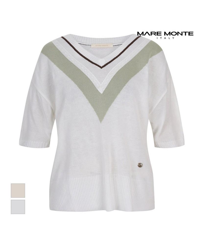 MAREMONTE V-Color Block Knit_M245Mkt31P0