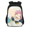 FAIRY TAIL Двухслойный Рюкзак Мультяшный Аниме Принт Студенческий Для Мальчиков и Девочек Новый Большой Вместимости Универсальный