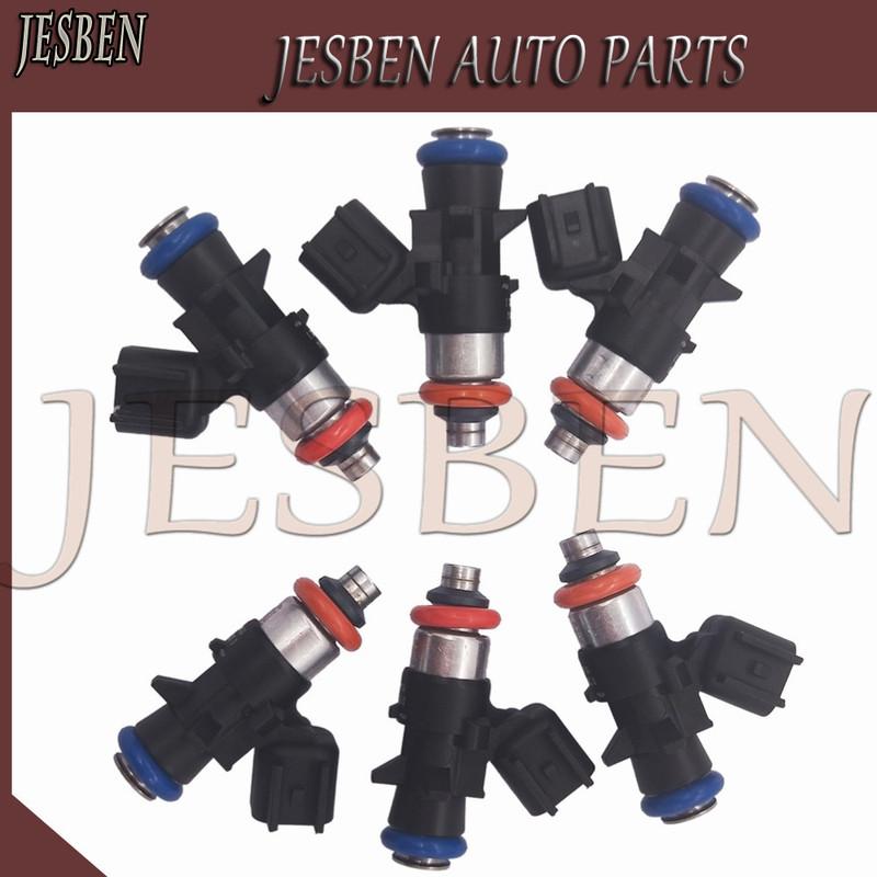 6PCS 0280158233 05184085AC Fuel Injector for Jeep GRAND CHEROKEE WRANGLER Chrysler 200 300c GRAND VOYAGER TOWN & COUNTRY 3.6L V6