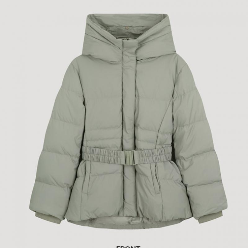 She S miSS Джемпер из меха лисы с поясом и утиным пухом SSdjpo42030 Lk